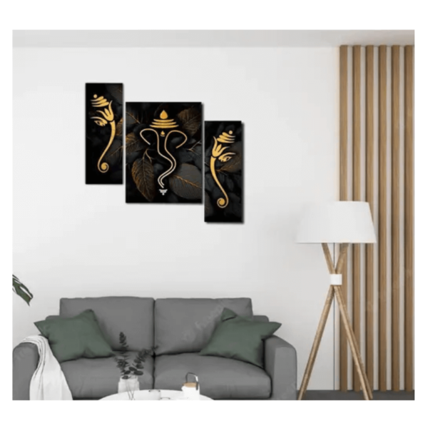 Set Of 3 Wall Painting With UV Print