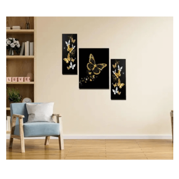 Set Of 3 butterfly and Ganesha