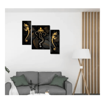 Set Of 3 butterfly and Ganesha