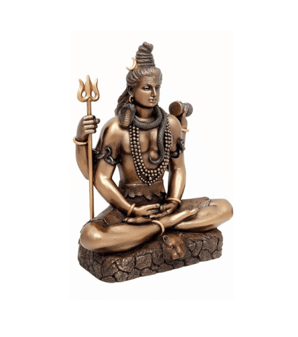 Antique Shiva Matte Finish Decorative Idol