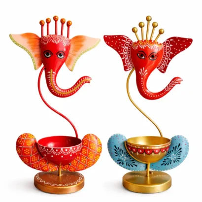 Decorative Ganesh diya holder