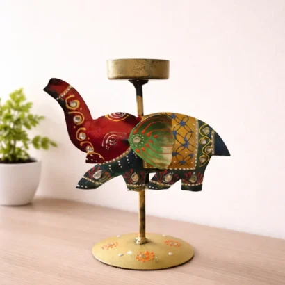 Elephant T-Light Holder metal decor