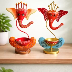 Handcrafted Ganesh candle stand