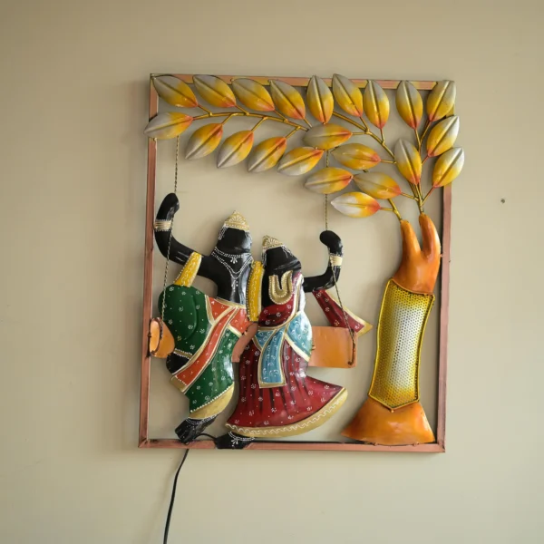 Krishna Radha Jhula Frame with LED