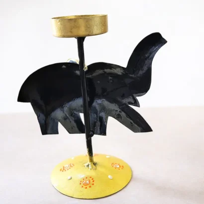 Metal Elephant T-Light Holder