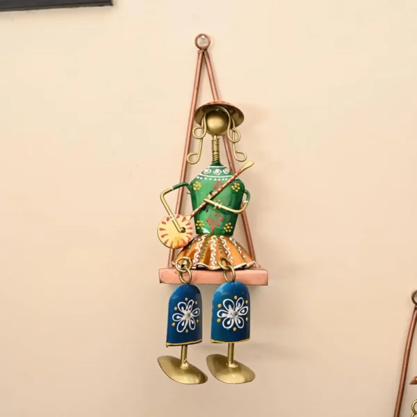 Metal Hanging Doll Set For Home Decor