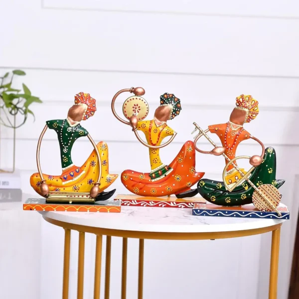 Rajasthani Metal Handicraft Vintage Muisician For Home Decor
