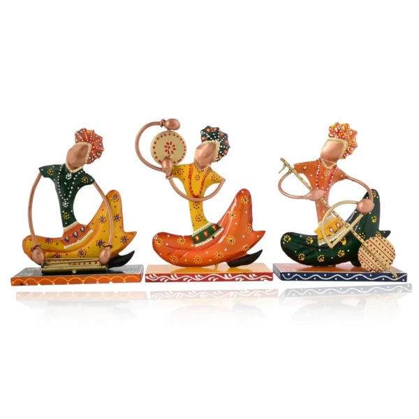Rajasthani Metal Handicraft Vintage Muisician For Home Decor
