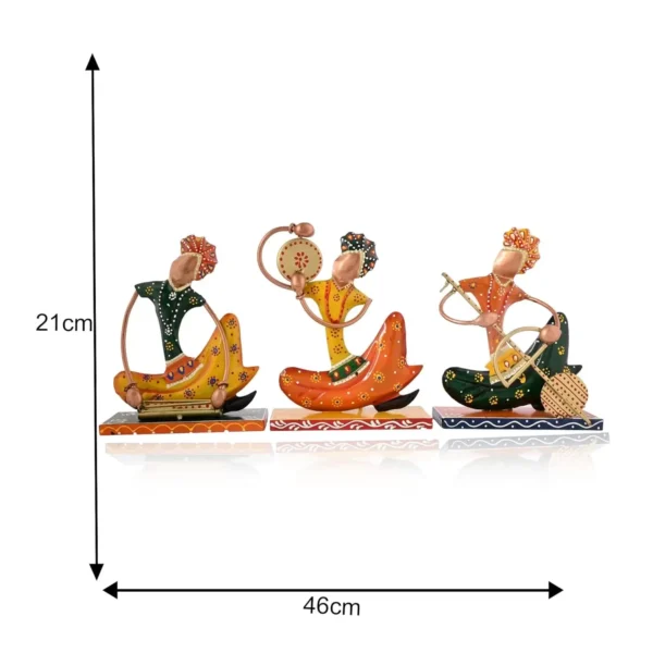Rajasthani Metal Handicraft Vintage Muisician For Home Decor