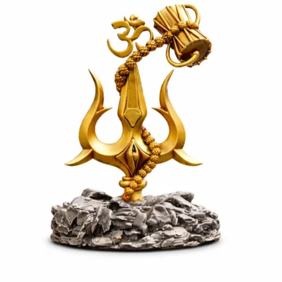Religious Trishul Damru decor idol For Car Dashboard
