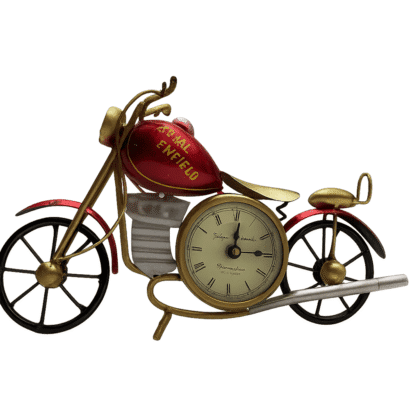 antique motorcycle table clock
