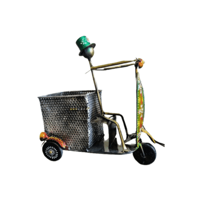 Artistic Metal Desk Organizer and Home Décor Piece