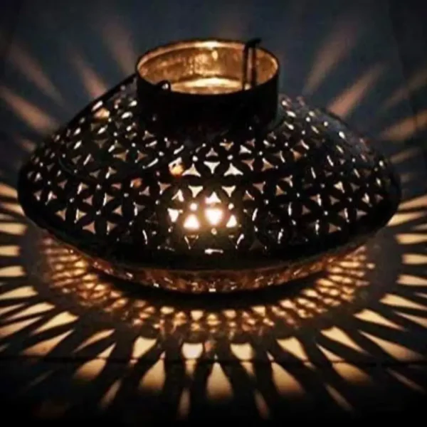 Antique Metal Handi Degchi Dhoop Dani Pot Diya Lantern Incense T-Light Candle Holder for Home Decor