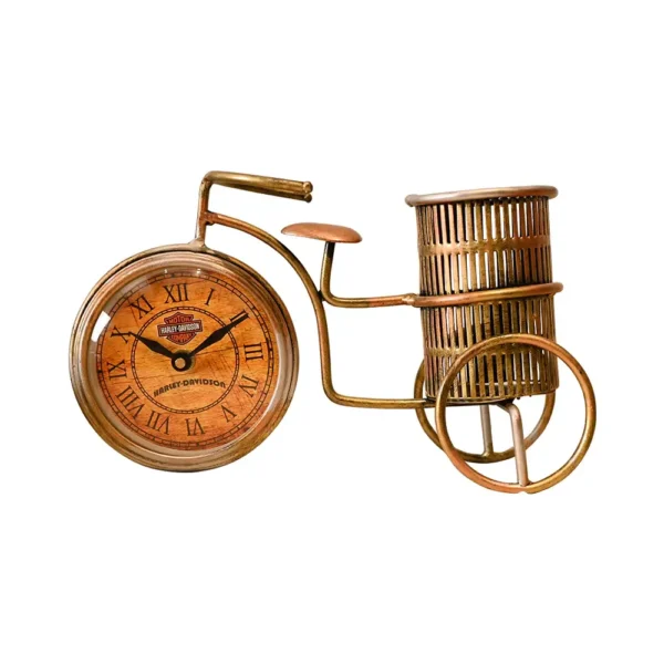 Antique Pen Holder With Clock / New Year Gift Items
