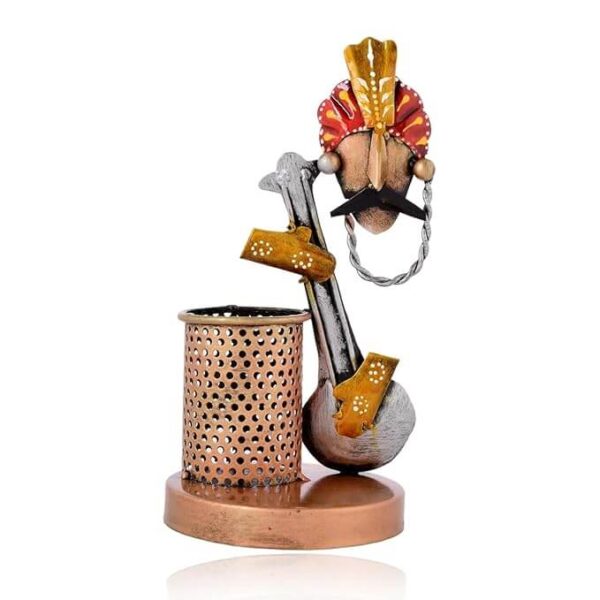 Metal Antique Guitar Pen Holders For Office Desk | Study Table | Gifting