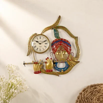 krishna wall clock wall decor
