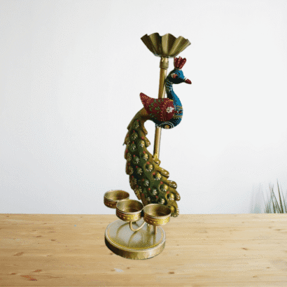 Peacock T-light Candle Holder