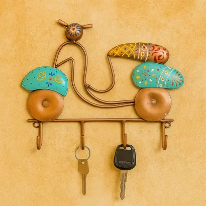 Handmade Antique Iron Scooter Shape Key Hanger For Home, Office, Living Room Wall Decor