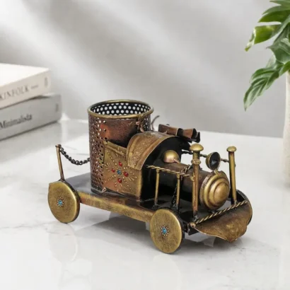 Vintage train engine desk organizer