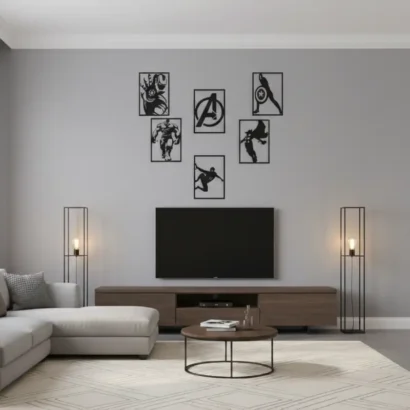 Superhero Avengers wall art modern bedroom decoration