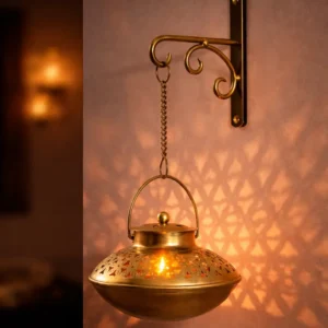 Metal hanging lantern for home decor