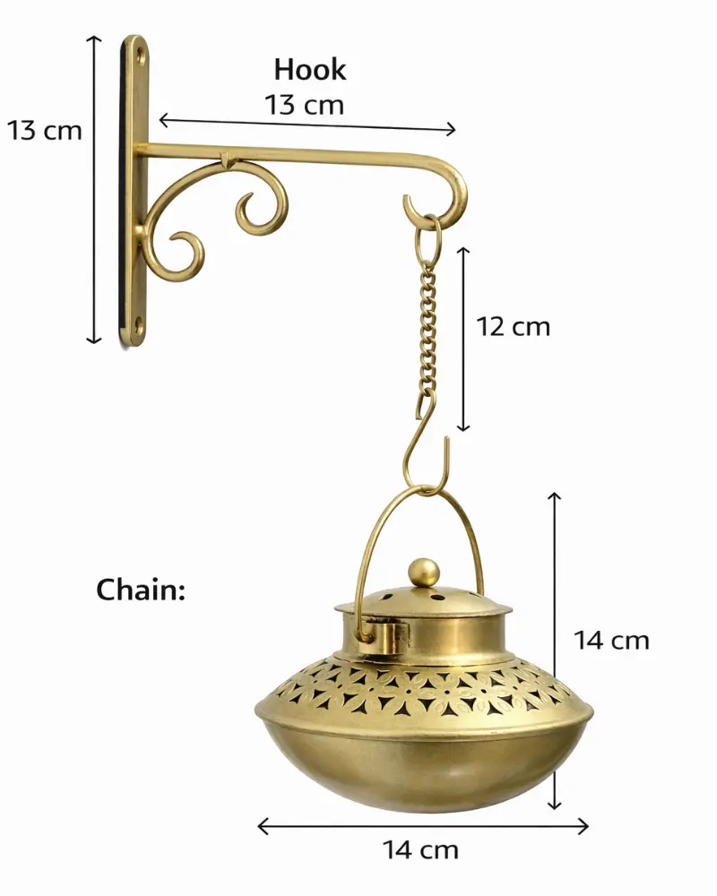 Traditional metal lantern wall decor