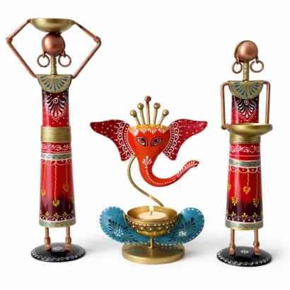 festive candle holder set india