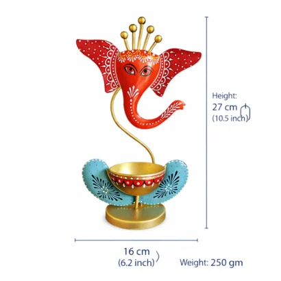 pooja diya and stand set