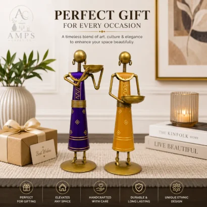 Decorative Labour Lady candle holders for home decor